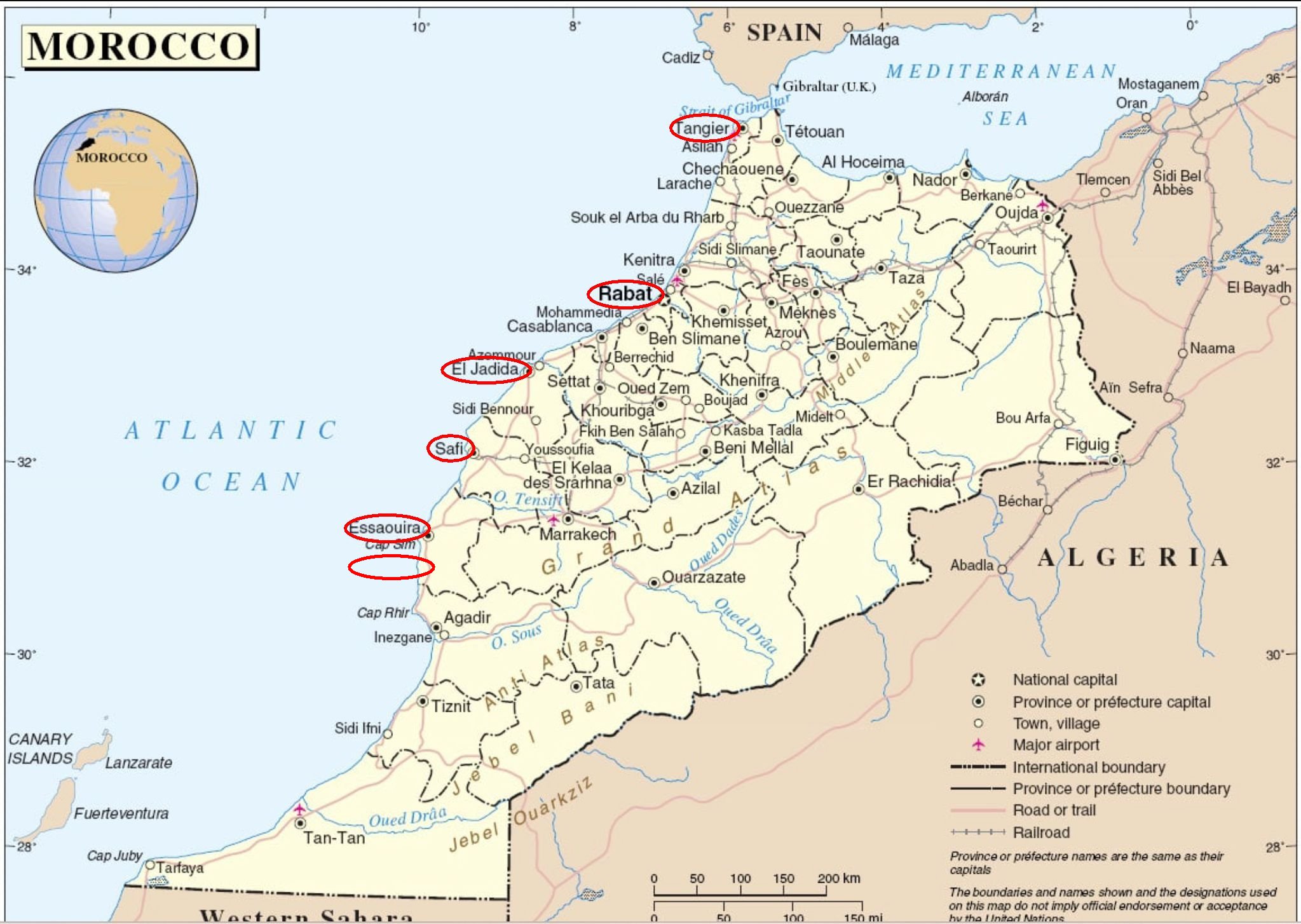 carte du Maroc carte du Maroc